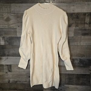 Lulu's Cream Sweater Dress